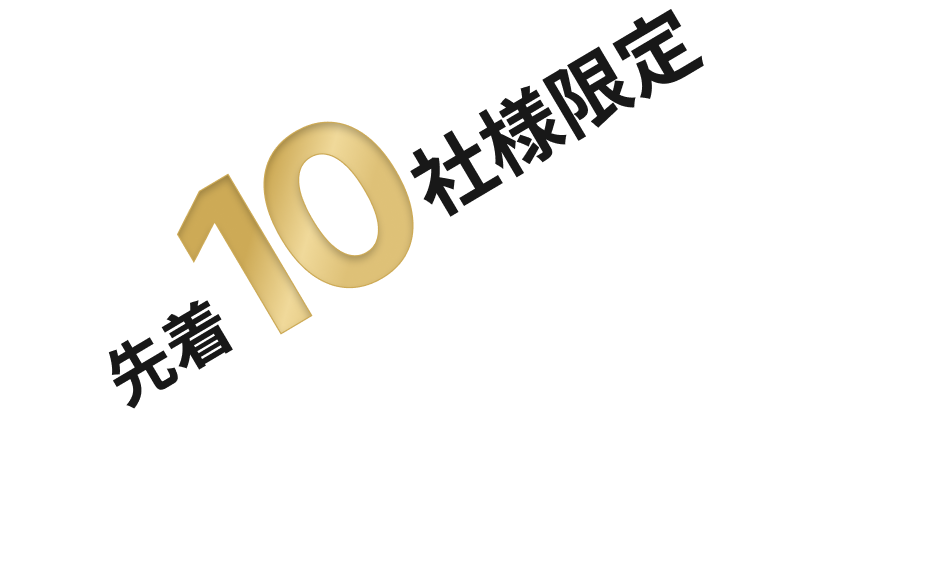 先着10社様限定